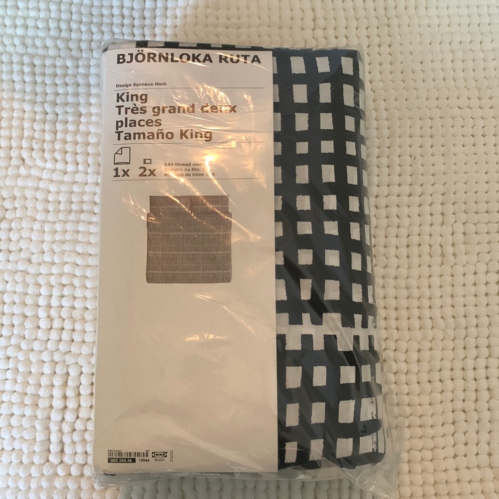 IKEA Bjornloka Ruta-King duvet set